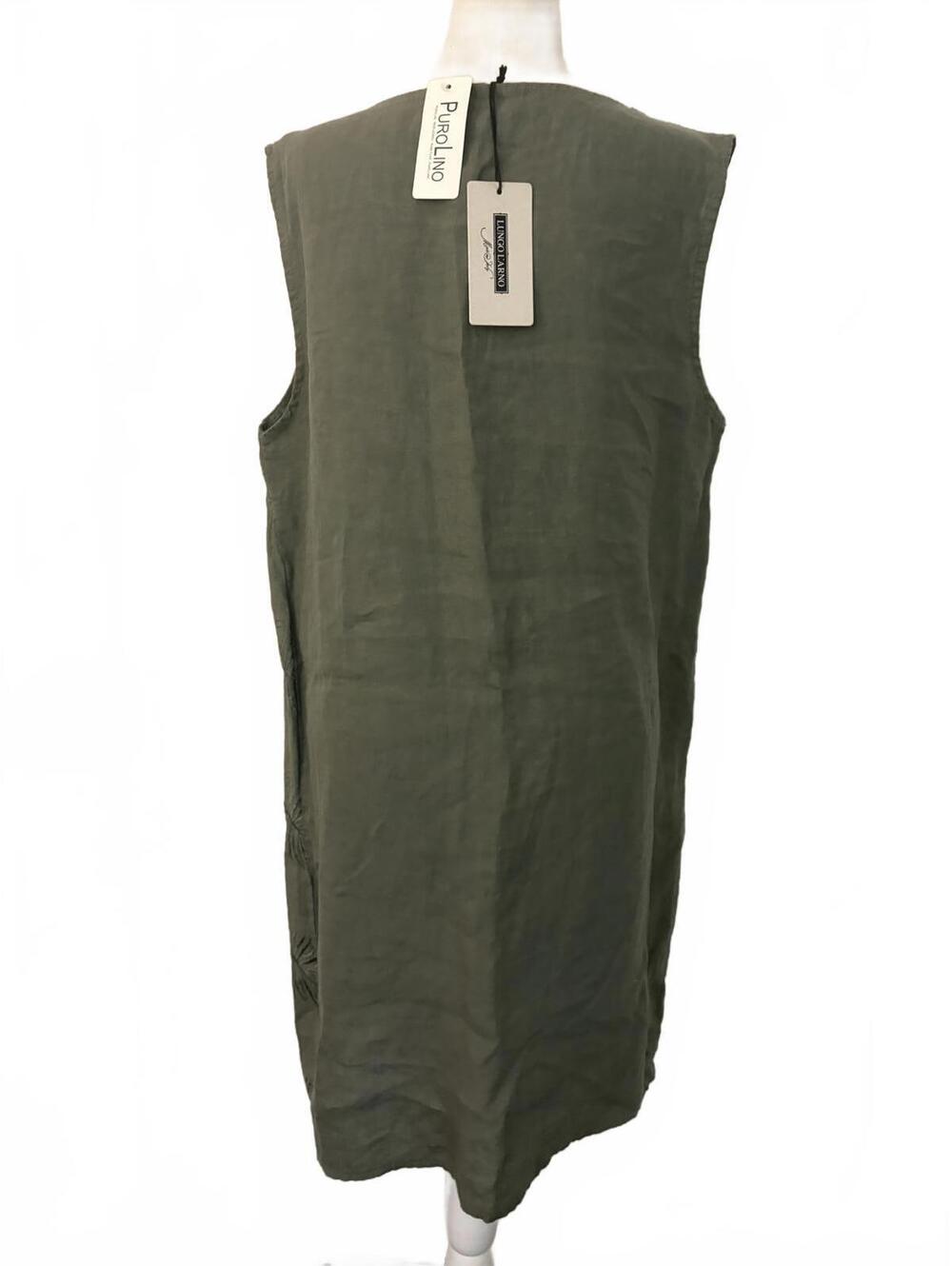 NWT 100 Linen Lungolinarno Purolino Embroidered Dress - Picture 5 of 8